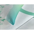 thumbnail image 4 of Ambesonne Ocean Quilted Bedspread Set 3 Pcs, Words Green Ombre Anchor, King Size, Green White, 4 of 5