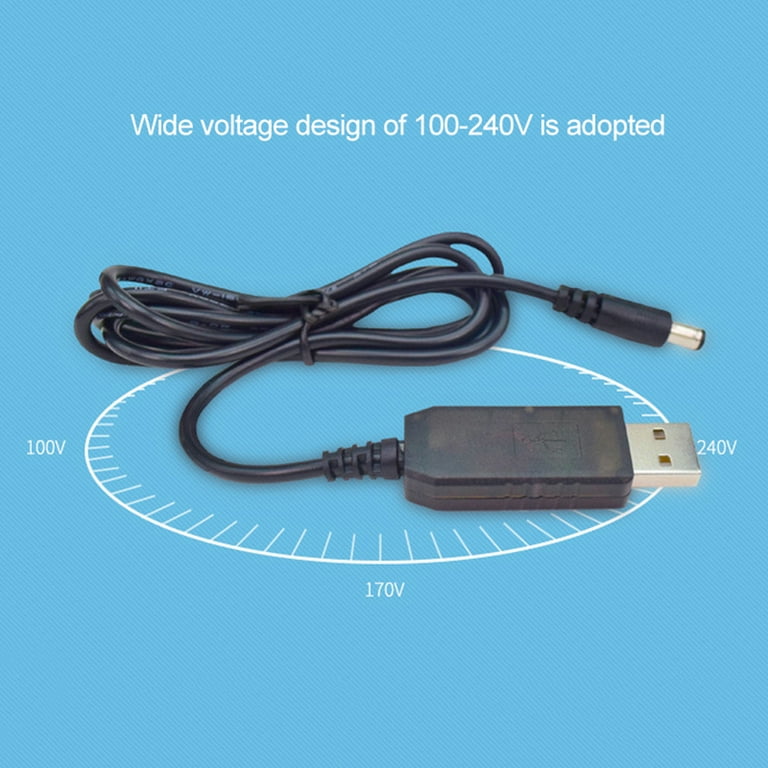 USB DC 5V to 8.4V/9V/12V 5.5x2.1mm Male Plug Power Supply Step-up Adapter  Cable