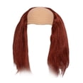 thumbnail image 2 of Peluca de gorro calvo para fiesta de disfraces, peluca con pelo a los lados, larga, calva, científica loca para Halloween, actuación en escenario Rojo, 2 of 8