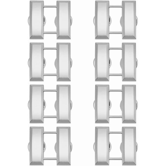 4 Pairs Captain Bars Collar 1x1 Inch Collar Alloy Insignia Finish Police Military Uniform Pin for Cosplay for DIY handcrafting