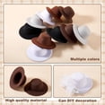 thumbnail image 4 of 15Pcs Mini Formal Hats Miniature Doll Hats 5 Colors Doll Miniature Hat Christmas Doll Crafts Hat Mini Hat Fascinator Base, 4 of 8