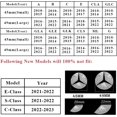 thumbnail image 2 of Adhesivo decorativo para volante con emblema de cristal brillante compatible con Mercedes-Benz (plata) JAMW Sencillez, 2 of 5