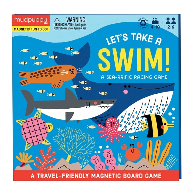 Juego de carreras magnético Mudpuppy Let's Take a Swim Ocean Animal