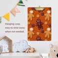 thumbnail image 5 of FMSHPON Christmas Holiday Gingerbread Clipboard Hardboard Wood Nursing Clip Board and Pull for Standard A4 Letter 13x9 inches, 5 of 5