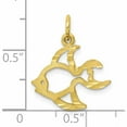 thumbnail image 5 of 10K Yellow Gold Fish Charm (20 X 16) Made In United States 10c540, 5 of 6