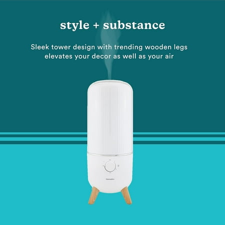 Homedics - Top Fill Cool Mist Ultrasonic Humidifier - Medium