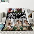 thumbnail image 3 of AISENIN Custom Blanket Dad Gifts Custom Blanket with dad family Photo Father Day Personalized Gifts Birthday Gifts for Dad from Daughter Son, Customized Pictures Blanket Christmas for Dad Gifts, 3 of 5