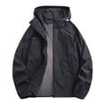 thumbnail image 2 of UVEASISHA Mens Sun Protection Windbreaker Jackets Big and Tall Lightweight UV Protection Hooded Jacket for Fishing Cycling Hiking Outdoor Travel Dark Blue L, 2 of 9