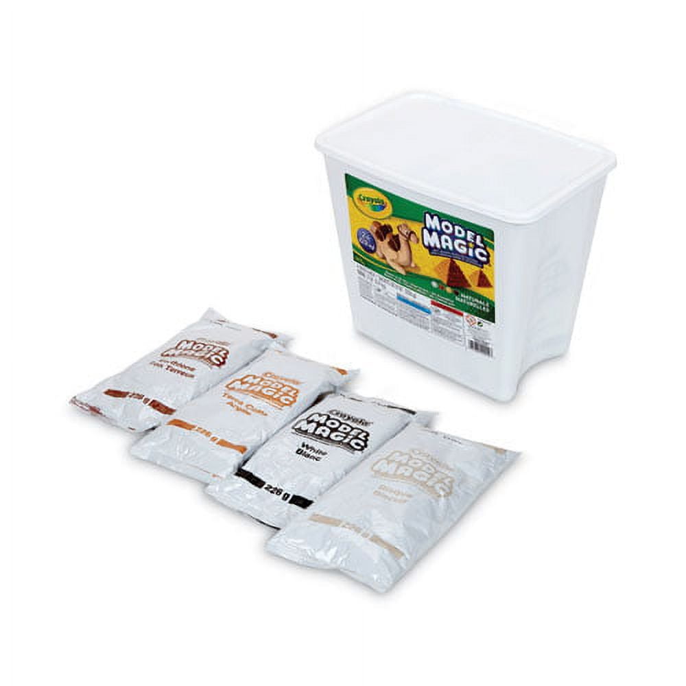 Model Magic Modeling Compound, 8 Oz Packs, 4 Packs, Assorted Natural Colors, 2 Lbs | Bundle of 2