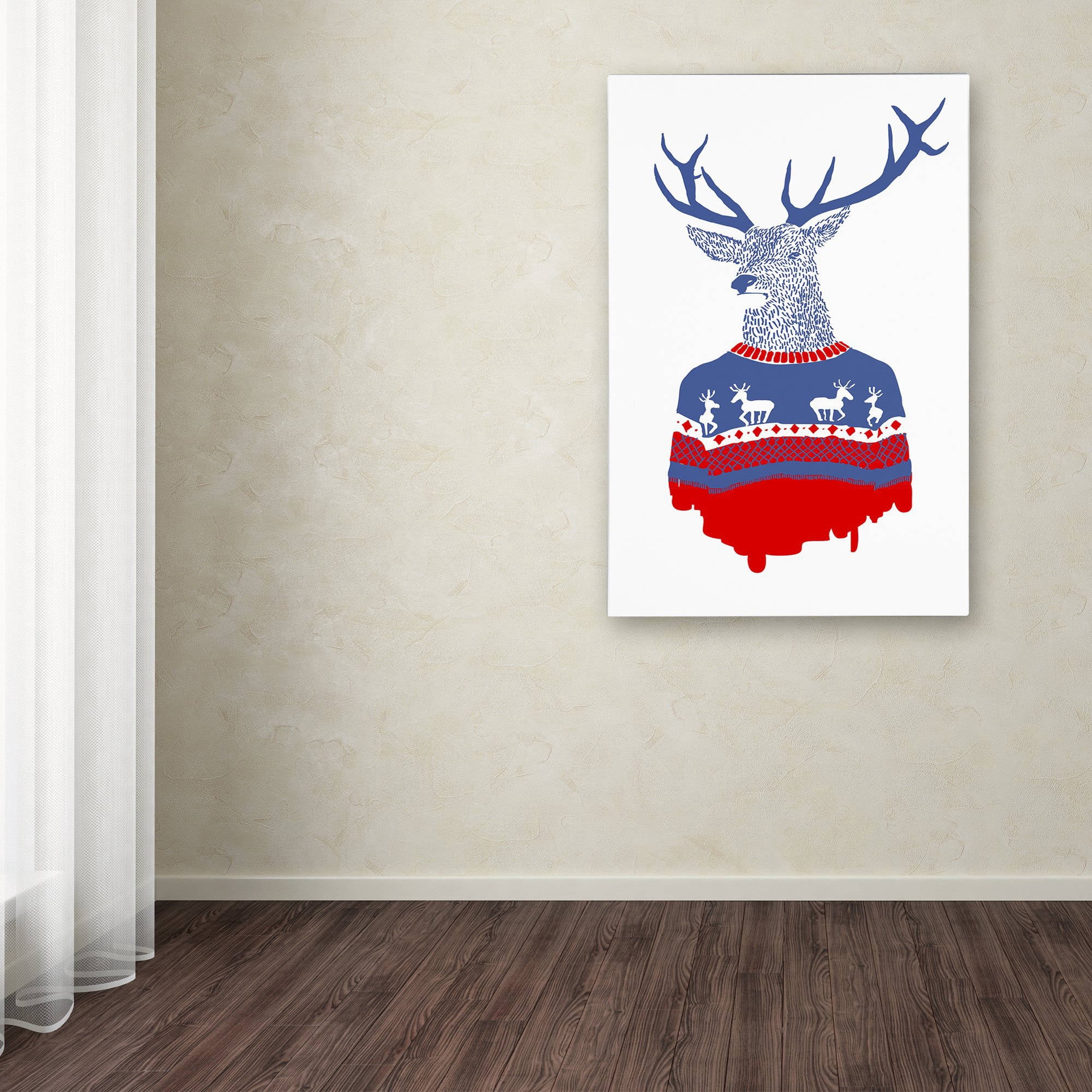 Trademark Fine Art 'Ugly Winter Pullover' Canvas Art by Robert Farkas