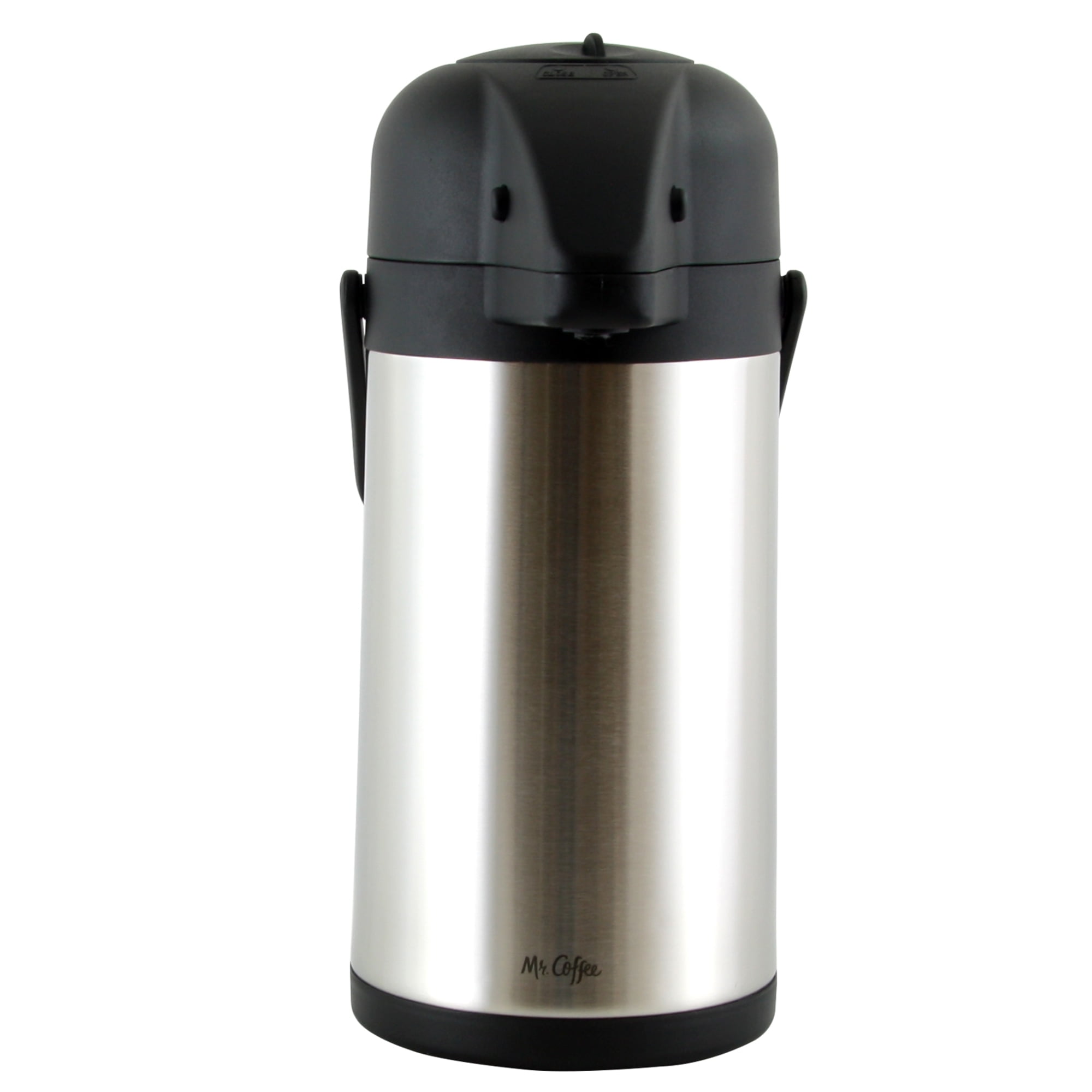 Mr. Coffee Javamax 2.24 Qt Insulated Thermal Pump Pot Stainless Steel Vacuum Sealed Walmart