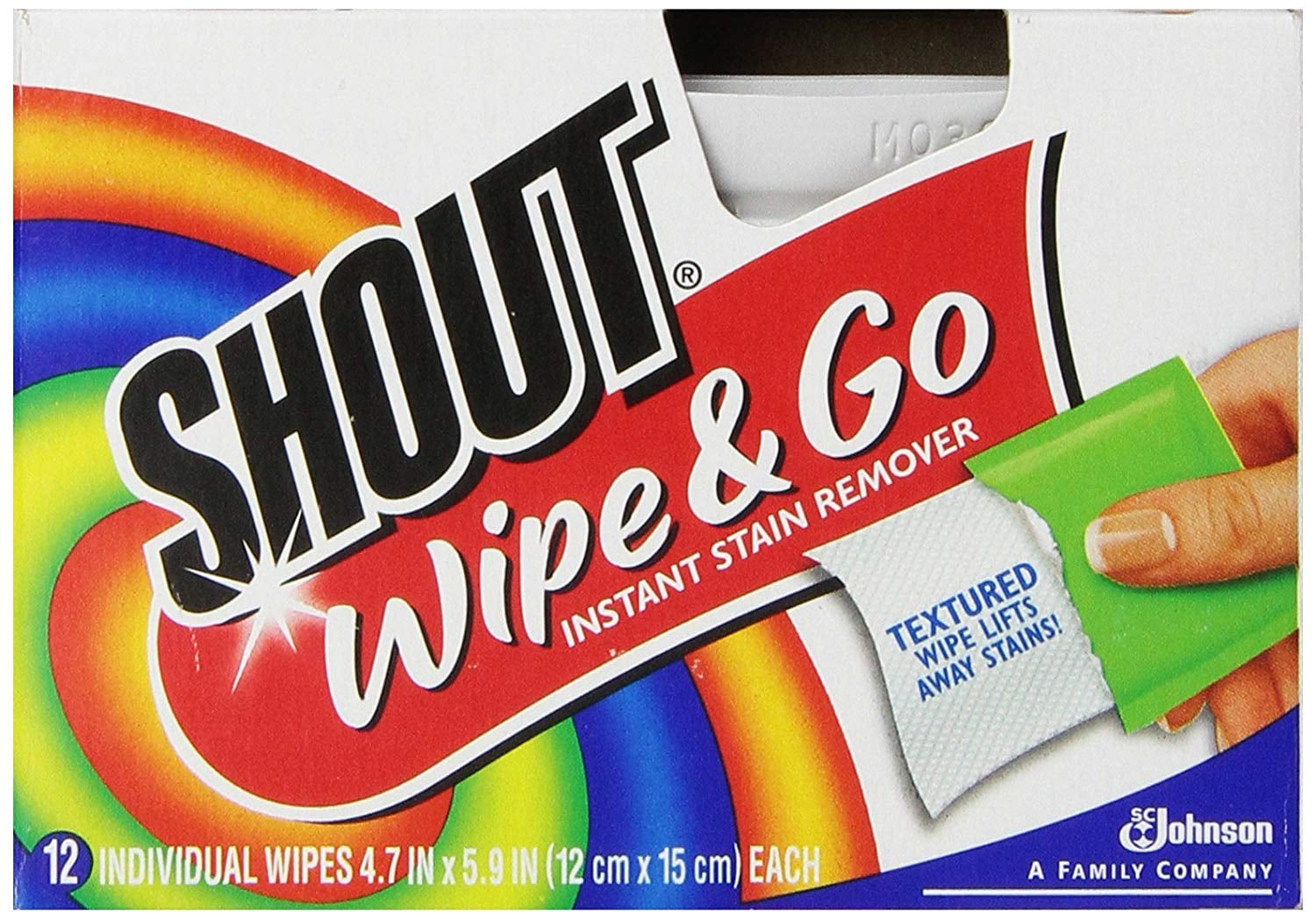 Details about   Shout Wipe & Go Instant Stain Remover 4.7 x 5.9 Includes one box of 80 