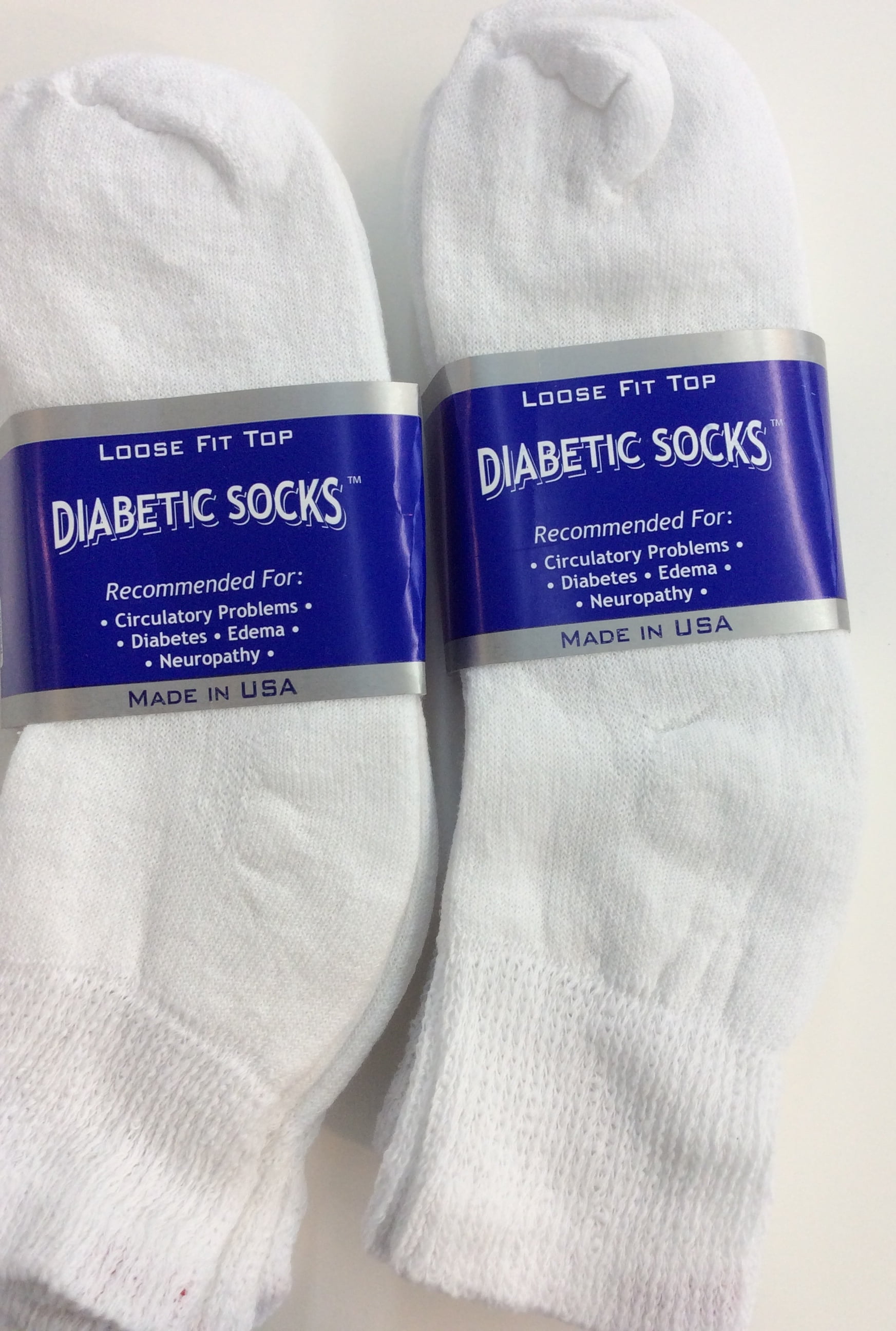 Diabetic Green Ankle Socks 3Pr Men's Size 13-15 Made In The USA!! 