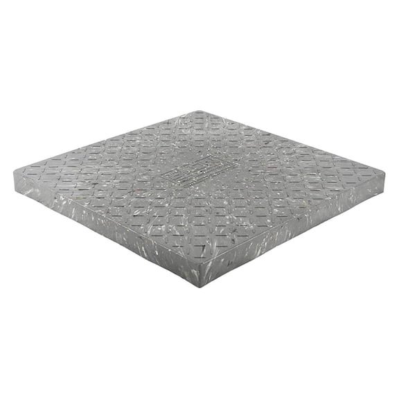 Condensing Unit Support Pad 24x24x2 - Air Conditioners Pad - Equipment Support Platform for HVAC Units, Generators, Condensers, Beehives & More - 100% Recycled Plastic