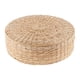 thumbnail image 1 of Cojín de asiento de paja tejido plano, cojín de suelo redondo, almohada de suelo, cojín de tatami para balcón 40cmx10cm, 1 of 9