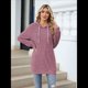 thumbnail image 5 of Sudadera con Capucha de Punto Acanalado Suave para Mujer, Camisetas de Larga, Blusas Ligeras y Acogedoras para Otoño. Rojo M, 5 of 10