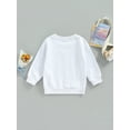 thumbnail image 4 of Sedceaty Kids Fall Sweatshirt, Toddlers Letter Print Crew Neck Long Sleeve Pullover Tops for Girls, Boys, 1-6 Years, 4 of 8