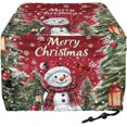 thumbnail image 2 of Christmas Toaster Cover Stain Resistant Dust Cover Cartoon Snowman Toaster Cover Fit 4 Slice Toaster Lightweight Kitchen Appliance Cover with Top Handle, 2 of 7