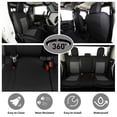 thumbnail image 3 of EKR Custom Fit Gladiator Seat Covers for 2020-2025 Jeep Gladiator (Manual Driver Seats & Rear W/NO Armrest)-Full set Waterproof Faux Leather Seat Cover for Truck (Black/Gray), 3 of 9