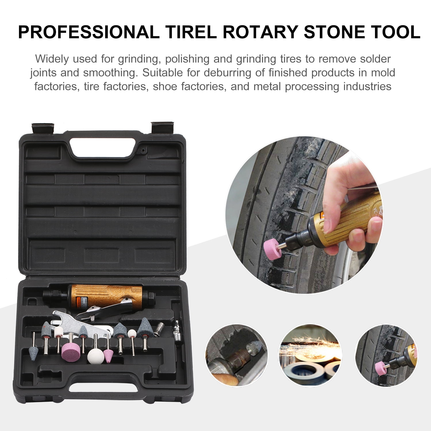 Details about   Air Die Grinder Kit Pneumatic Straight Mini Polisher Cutter Rotary Tool Set T1R5 