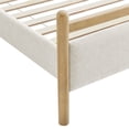 thumbnail image 4 of Ginny Full Size Platform Bed Frame in Light Oak Heathered Ivory, 4 of 10