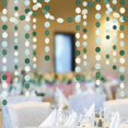 thumbnail image 4 of Cheerland Circle Garland Banner Wedding Party Decorations, Hanging Blue Green Silver Dots, 52Ft, 4 of 6