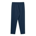 thumbnail image 4 of Caqnni Linen Pants Men Spring and Summer Pant Casual All Solid Color Painting Loose Plus Size Trouser Fashion Beach Pockets Pant Mens Casual Pants (Dark Blue,XL), 4 of 5