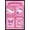 Black Framed Version, variant on Hello Kitty and Friends: 2024 Love Is Magic - Card Grid Wall Poster, 22.375" x 34" Framed