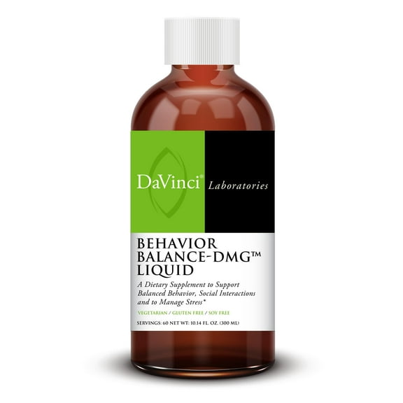 DaVinci Labs - Behavior Balance - DMG Liquid - A Dietary Supplement to Support Balanced Behavior and Manage Stress - 10.14 Fl Oz (60 Servings)