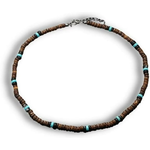Bohemia Shell Necklace Men Summer Surfer Necklace Coconut Shell Turquoise Seashell Necklace