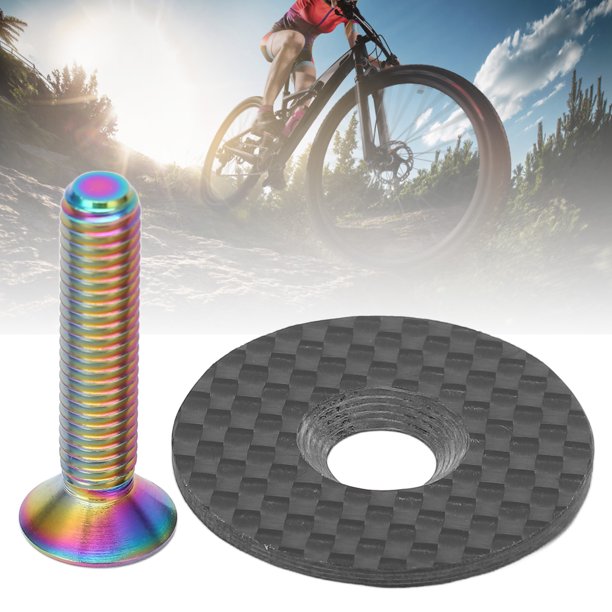 Road Bike Headset Top Cover, Bike Carbon Fiber Headset Cover For