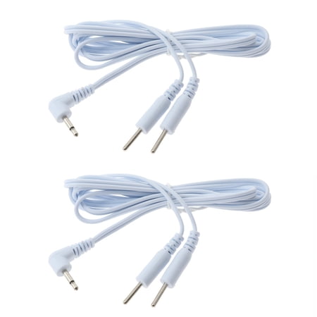 2 pcs Lead Wires Cable Massagers Unit Accessories 2.5 mm Plug to 2.0mm Plug