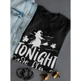 thumbnail image 3 of Tonight We Fly Happy Halloween T-Shirt Women -Image by Shutterstock, Female XX-Large, 3 of 4