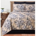 thumbnail image 6 of Indigo Sound Coastal Beach Theme Full/Queen 3 Piece Quilt Bedding Bedspread Coverlet Set, 6 of 7