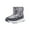 Gray, variant on AnuirheiH Little Kid Snow Boots For Boys Girls Kids Outdoor Winter Shoes Cotton Boots