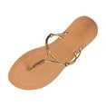 thumbnail image 2 of Caywon Women Flat Sandals, Beaded Toe Ring Walking, Braided Summer Slip On Dressy, Comfortable Ladies Shoes Sandalias Planas Mujer, 2 of 9
