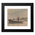 thumbnail image 2 of David Cox 23x20 Black Modern Framed Museum Art Print Titled - Fishermen Drawing a Net (ca. 1820), 2 of 5