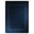 thumbnail image 2 of Rugsotic Carpets Hand Knotted Wool Area Rug 8'x10' Blue Contemporary Rectangle Indoor Rug for Living Room, Bedroom Antimicrobial L00531, 2 of 8