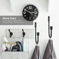 thumbnail image 5 of 2 Pcs Metal Curtain Holdbacks, Wall Mounted Drapery Tiebacks,jet Black, 5 of 5