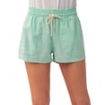 thumbnail image 2 of URBAN DAIZY Women's Casual Linen Shorts Elastic Waist Rope Drawstring with Pockets Pull On Summer Beach Pants A42_6587 Fresh Mint M, 2 of 6