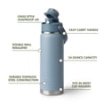 thumbnail image 3 of Ozark Trail 24 oz Stainless Steel Insulated Chug Water Bottle, Light Blue, 3 of 19