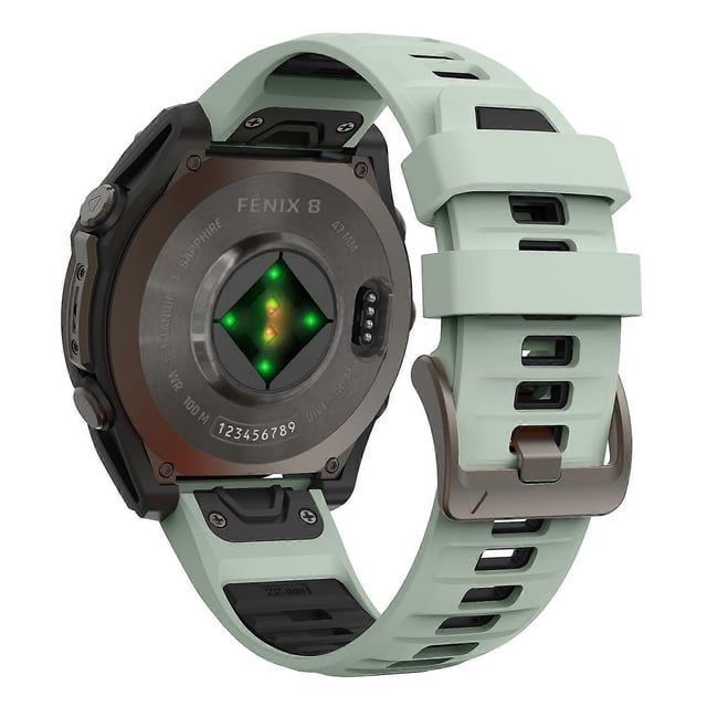 For Garmin Fenix 7 / 7 Pro / 6 / 6 Pro Replacement Band QuickFit 22mm Dual-Color Silicone Watc