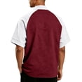 thumbnail image 4 of Mens Golf Baseball Pullover Waterproof Workout Cage Jacket Weather Resistant Short Sleeve 1/4 Zip Athletic Shirt, 4XL, 4 of 5