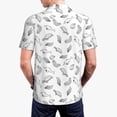 thumbnail image 4 of Balery Sea Turtle Printed Men’s Short Sleeve Polo Shirt, Midweight Men's Shirt,Golf Polo shirts -XX-Large, 4 of 9