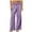 Purple, variant on Sevevn Women Solid Color Casual Loose Wide Leg I-Shaped Waist Sports Pants Black L Gift for Adults