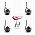 thumbnail image 2 of 2.5 Inch Bright Chrome Metal Ball Caster – Grip Neck Stem – Set of 4 – SCC, 2 of 2