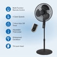 thumbnail image 2 of Ventilador de pedestal Lasko S16612 oscilante de 4 velocidades con control remoto de 16 pulgadas, 2 of 9