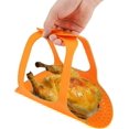 thumbnail image 1 of Lève-dinde en Silicone, Lève-Dinde Réutilisable Résistant à la Chaleur Antiadhésif pour Volaille, Lève-Poule, Lève-Viande, Tapis de Rôtissage pour Dinde, Tapis de Cuisson au Four pour la Cuisine à la Maison, 23.2 x 12.4 Po, 1 of 7