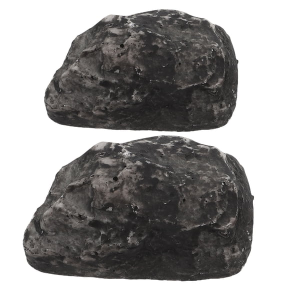 GETAJGHSD 2-Pack Stone Key Hider for Garden and Yard, Outdoor Hidden Safe Storage for Keys