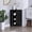 Black#2, variant on Wooden Cabinets, sideboard cabinet,corner cabinet,Bathroom Floor Corner Cabinet with Doors and Shelves, Kitchen, Living Room,Free Standing Storage Cabinet for Bathroom, Black Living Room Cabinets
